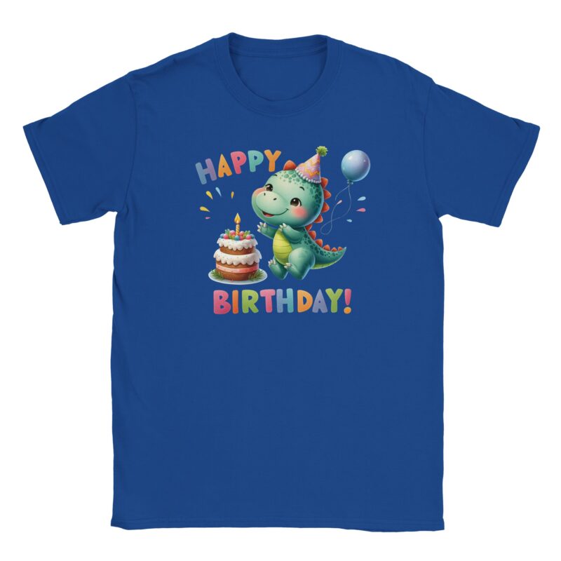 T-Shirt - Happy Birthday - Lustiger Dino - Unisex