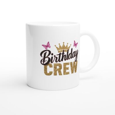 Tasse - Birthday Crew - Schmetterlinge - 325ml