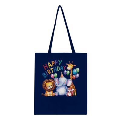 Tote Bag - Happy Birthday - Tiere - Baumwolle