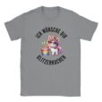 T-Shirt - Ich wünsch dir Glitzerkuchen - Einhorn und Torte - Unisex