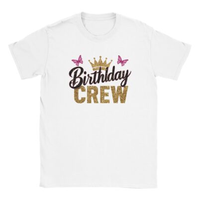 T-Shirt - Birthday Crew - Schmetterlinge - Unisex