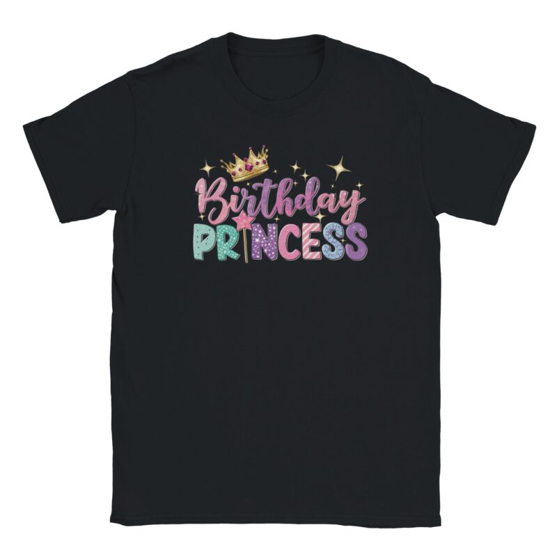 T-Shirt - Birthday Princess - Krone & Sterne - Unisex