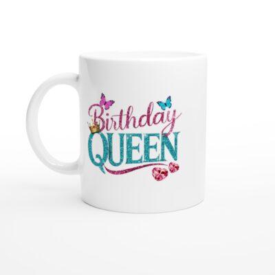 Tasse - Birthday Queen - Schmetterlinge - 325ml