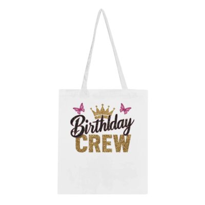 Tote Bag - Birthday Crew - Schmetterlinge - Baumwolle