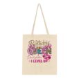 Tote Bag - Birthday Queen - I level up - Baumwolle