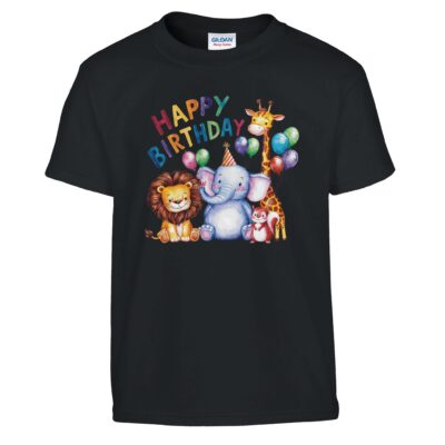 T-Shirt - Happy Birthday - Tiere - Kinder