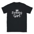 T-Shirt - Birthday Girl - Krone mit Sternen - Unisex