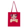 Tote Bag - Hund mit Knochen - Baumwolle