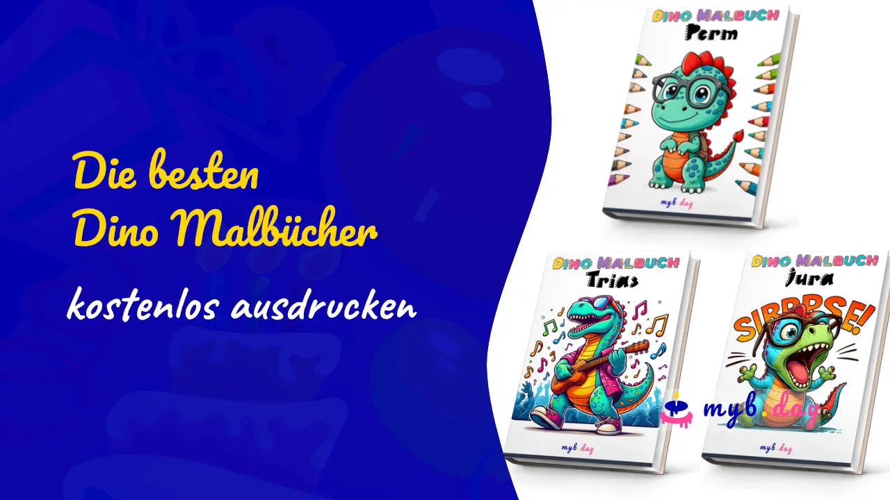 Dino Malbücher und Ausmalbilder zum kostenlosen Ausdrucken