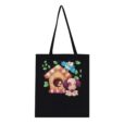 Tote Bag - Hund und Vogel - Baumwolle