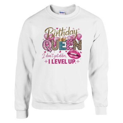 Sweatshirt - Birthday Queen - I level up - Unisex