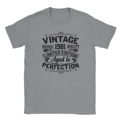 T-Shirt - Vintage 1981 - Aged to Perfection - Unisex