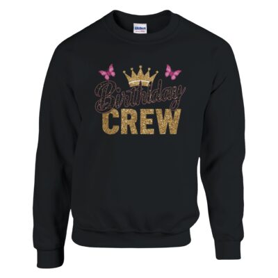 Sweatshirt - Birthday Crew - Schmetterlinge - Unisex