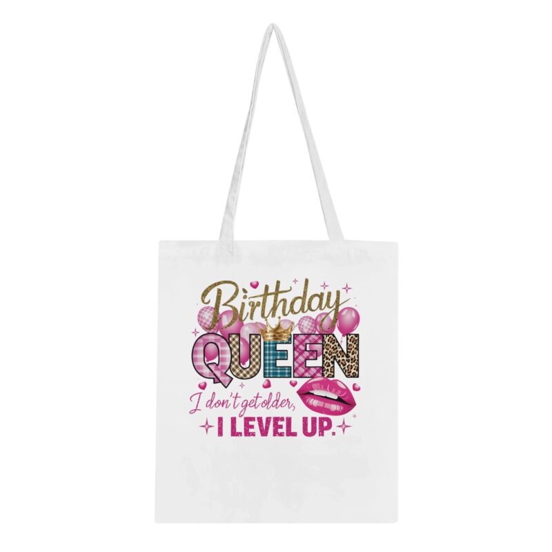 Tote Bag - Birthday Queen - I level up - Baumwolle