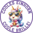 Cooles Einhorn, coole Brille - Einhorn