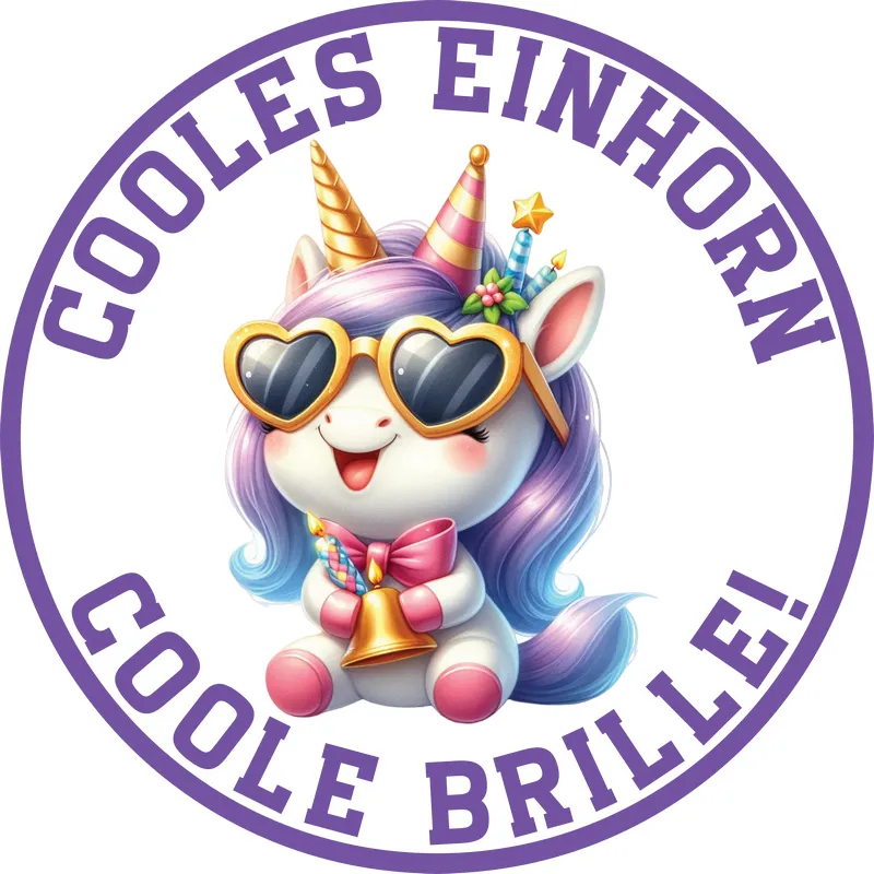 Cooles Einhorn, coole Brille - Einhorn