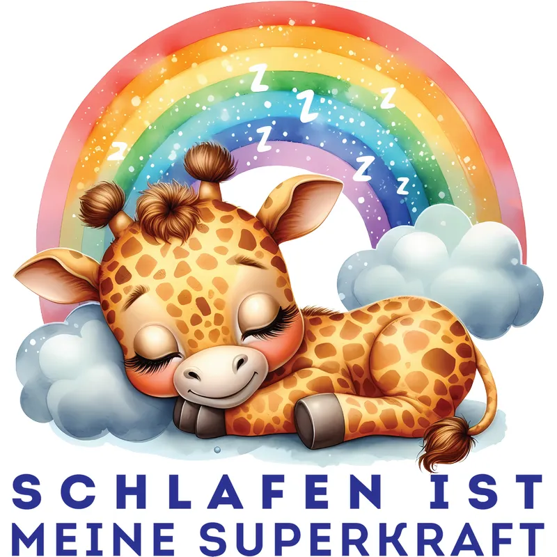 Schlafen ist meine Superkraft - Giraffe - Unisex