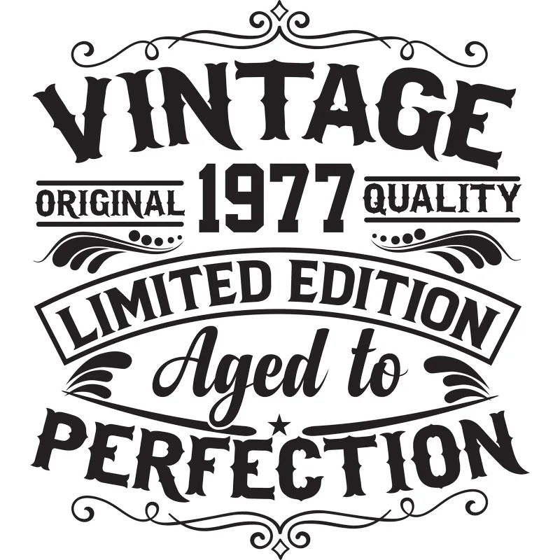 Vintage 1977 - Aged to Perfection - Unisex