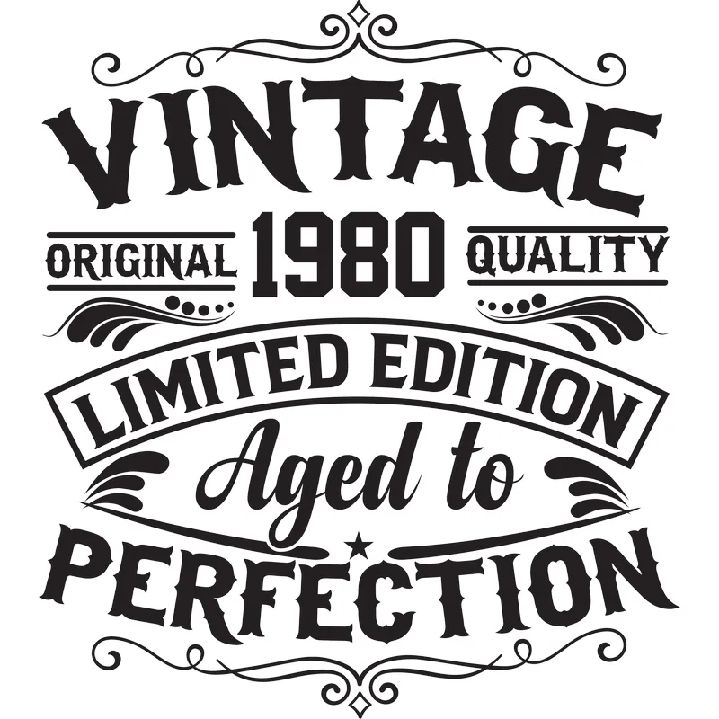 Vintage 1980 - Aged to Perfection - Unisex