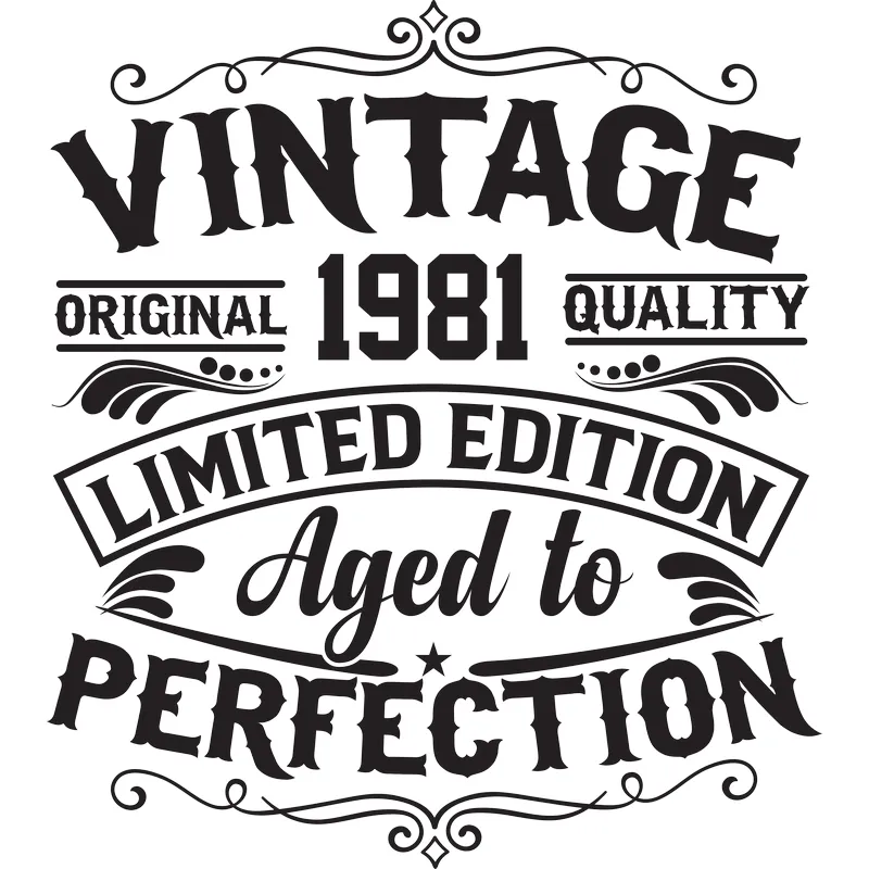 Vintage 1981 - Aged to Perfection - Unisex