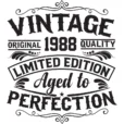 Vintage 1988 - Aged to Perfection - Unisex