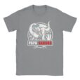 T-Shirt - Papa Saurus - T-Rex mit Blauer Brille - Unisex