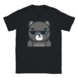 T-Shirt ⇒  Schwarze Katze Mittelfinger ⇐ Unisex