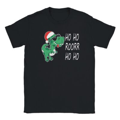 T-Shirt ⇒ Santa Dino - Weihnachtsmann Dino Grafik ⇐ Unisex