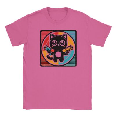 T-Shirt ⇒ Böse Katze - Retro Grafik ⇐ Unisex