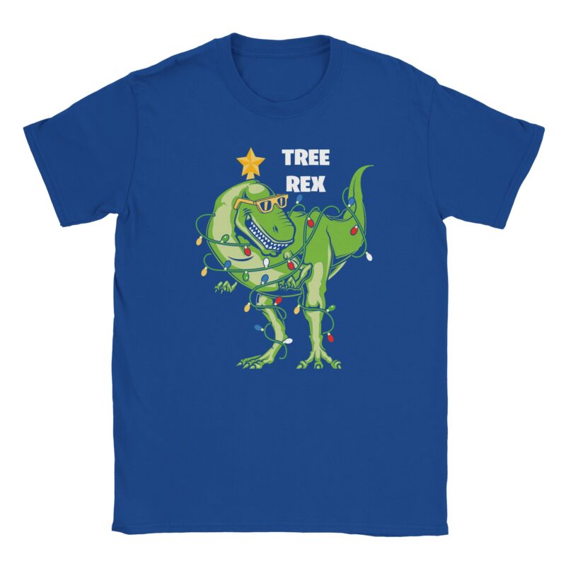 T-Shirt - Tree Rex - T-Rex mit Christbaumdeko - Unisex