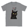 T-Shirt ⇒ F_ck Off - Schwarze Katze mit Mittelfinger ⇐ Unisex