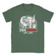 T-Shirt - Papa Saurus - T-Rex mit Blauer Brille - Unisex