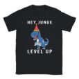 T-Shirt ⇒ Hey Junge - Level UP - Dino Gaming ⇐ Unisex