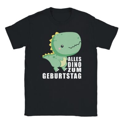 T-Shirt - Alles Dino zum Geburtstag - Grüner Dino - Unisex