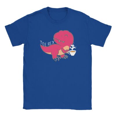 T-Shirt ⇒ Tee Rex - Dino mit Tasse Tee ⇐ Unisex