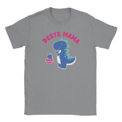 T-Shirt ⇒ Beste Mama - Mama und Baby Dino Grafik ⇐ Unisex