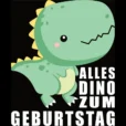 Lustiges T-Shirt Motiv: Alles Dino zum Geburtstag