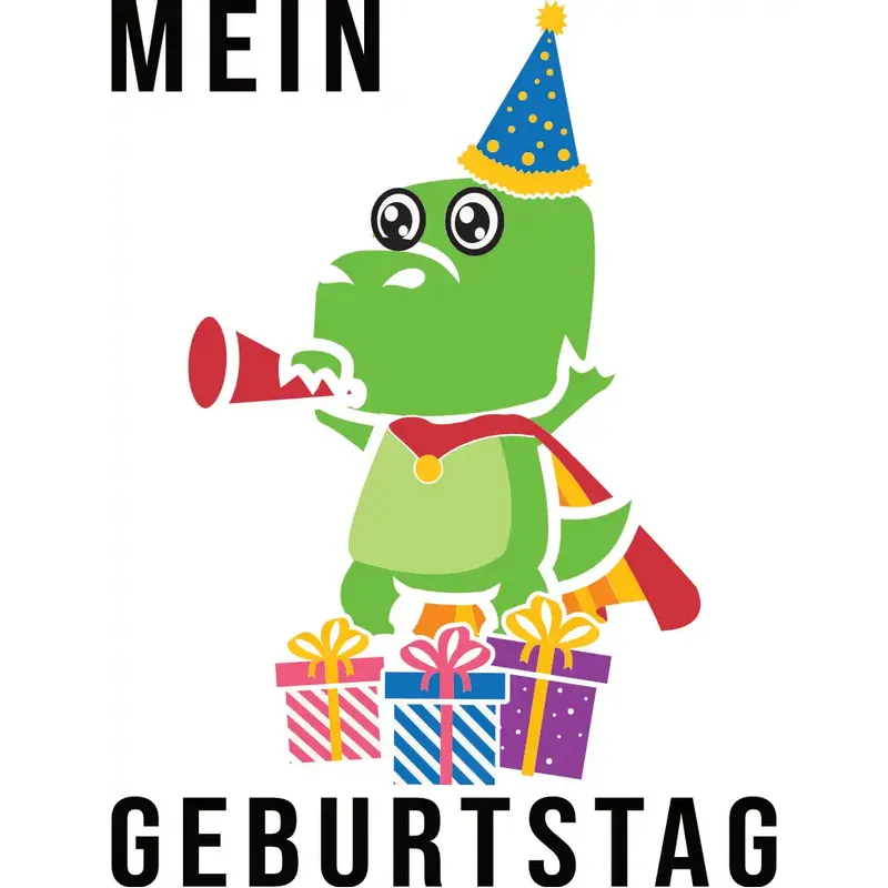 Design: Mein Geburtstag - Dino mit Geschenken