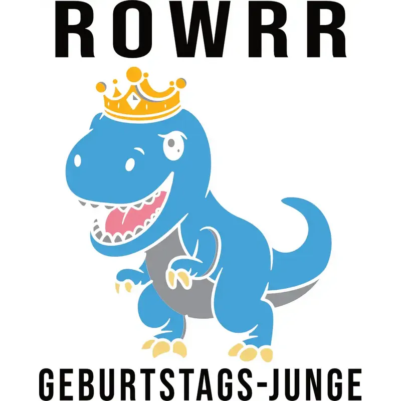 Design: ROARR! Geburtstag-Junge - Dino mit Krone