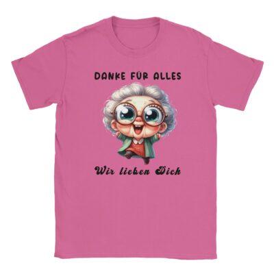 T-Shirt - Danke für alles, Oma - Lustige Grafik - Unisex