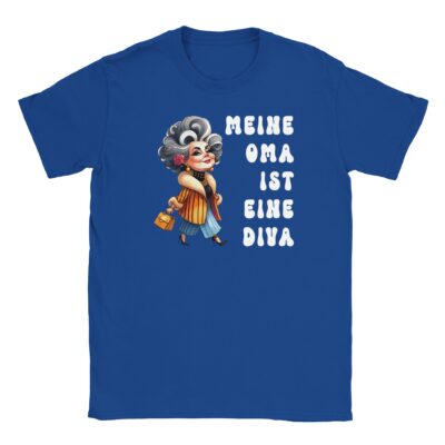 T-Shirt - Meine Oma ist eine Diva - Lustige Oma Grafik - Unisex