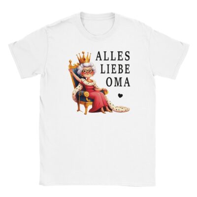 T-Shirt - Alles Liebe Oma - Königin Grafik - Unisex