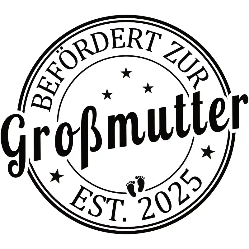 T-Shirt - Befördert zur Großmutter - EST 2025