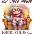 T-Shirt Design - Ich liebe meine Enkelkinder - Müde Oma