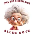 T-Shirt Design - Oma wir lieben dich - Lustige Oma Grafik