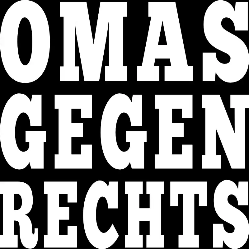 T-Shirt - Omas Gegen Rechts - Serife Schrift