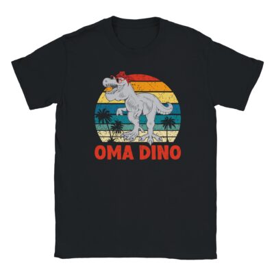 T-Shirt - Oma Dino - Rex mit Schleife - Unisex