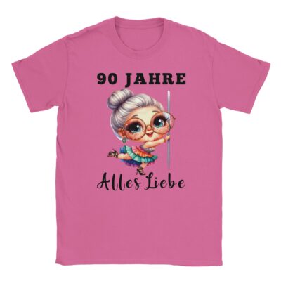 T-Shirt - 90 Jahre - Alles Liebe - Oma Grafik - Unisex