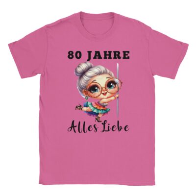 T-Shirt - 80 Jahre - Alles Liebe & Oma - Unisex