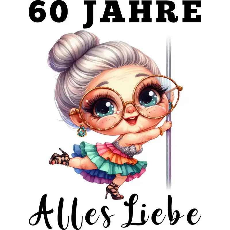 Design: 60 Jahre - Alles Liebe - Oma Grafik